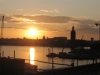 Stockholm by night dall\'Hilton-terrassen
